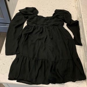 Abercrombie & Fitch long sleeve ruched mini dress